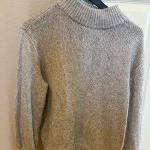 Aerie Gray Mockneck Sweater